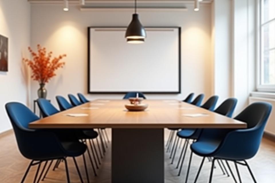Sala riunioni luminosa e accogliente di Albero Maestro
