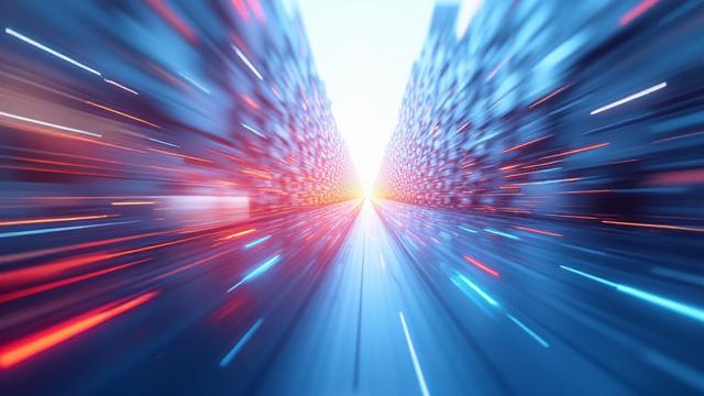 Esempio di transizione di pagina animata e fluida tra due sezioni di un sito web.