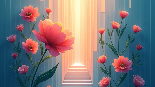 Esempio di scrollytelling con elementi grafici che compongono una storia allo scorrere della pagina.